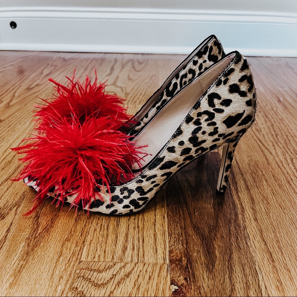 NWOB Sam Edelman Haide Leopard High Heel Pointed Toe Pumps Size 9